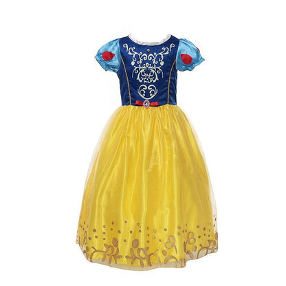 Princess Party Dress for Girls Halloween Frozen Elsa Rapunzel Costume Kids Wednesday Addams Clothing Birthday Gift Gown