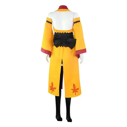 Edens Zero Anime Homura Kogetsu Kimono Women Uniform Suit Cosplay Costume Yellow Dress Girls Party Clothes Halloween Costumes