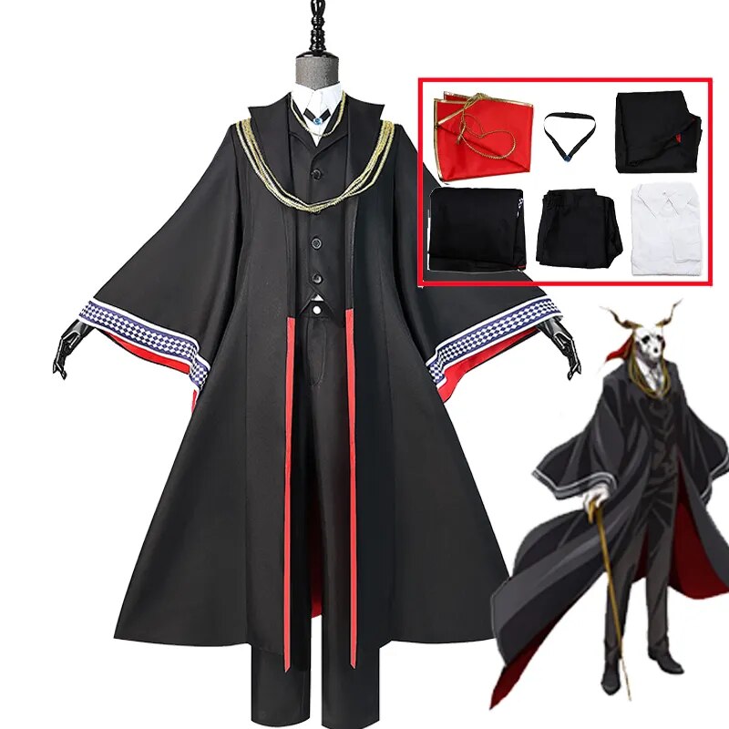 Elias Ainsworth Cosplay Anime The Ancient Magus Bride Costume Chise Hatori Cosplay Trench Cloak Halloween Uniform Mask