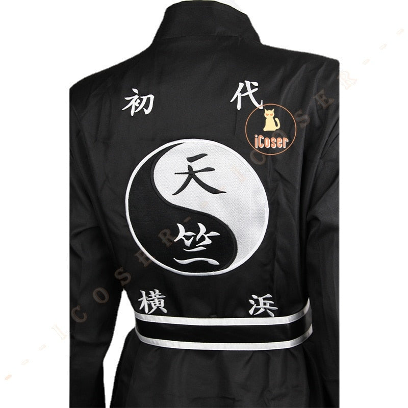 Embroidery Tokyo Revengers Haitani Brothers Costumes Rindo Ran Haitani Cosplay Tenjiku Gang Trench Anime Cloak Uniform Outfit