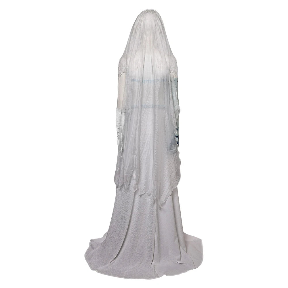 Emily Cosplay Costume Anime Movie Corpse Cosplay Bride Roleplay Skirt Jacket Veil Halloween Carnival Party Fantasia Dress Suit