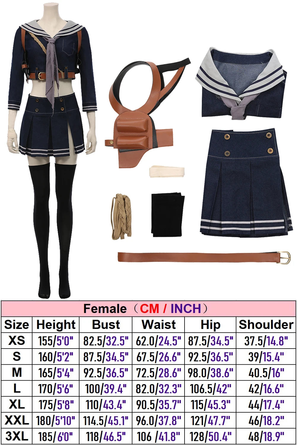 Emily Cosplay Fantasia Movie Sucker Punch Costume Disguise Adult Women Outfits Female Fantasy Fancy Dress Party Clothes