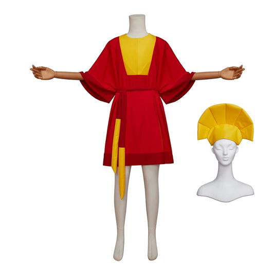 Emperor Kuzco Cosplay Costume King Costume Outfits with Hat Belt Halloween Carnival Party Suit King To Hinny Costume Uniform