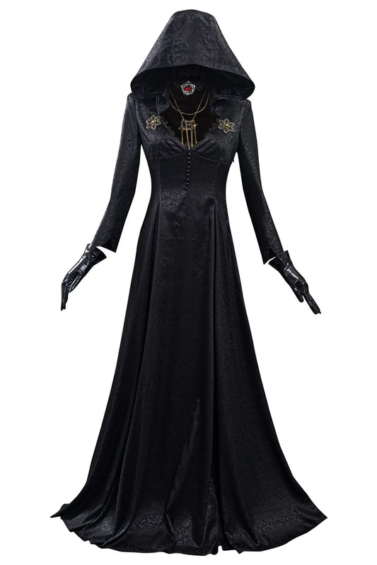 Evil Village Cosplay Costume Vampire Lady Outfits Women Halloween Carnival Party Clothes For Ladies Role Play