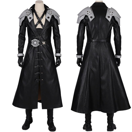 Remake Sephiroth Cosplay Costume Halloween Video Game Adult Costumes Black Outfit Custom Made