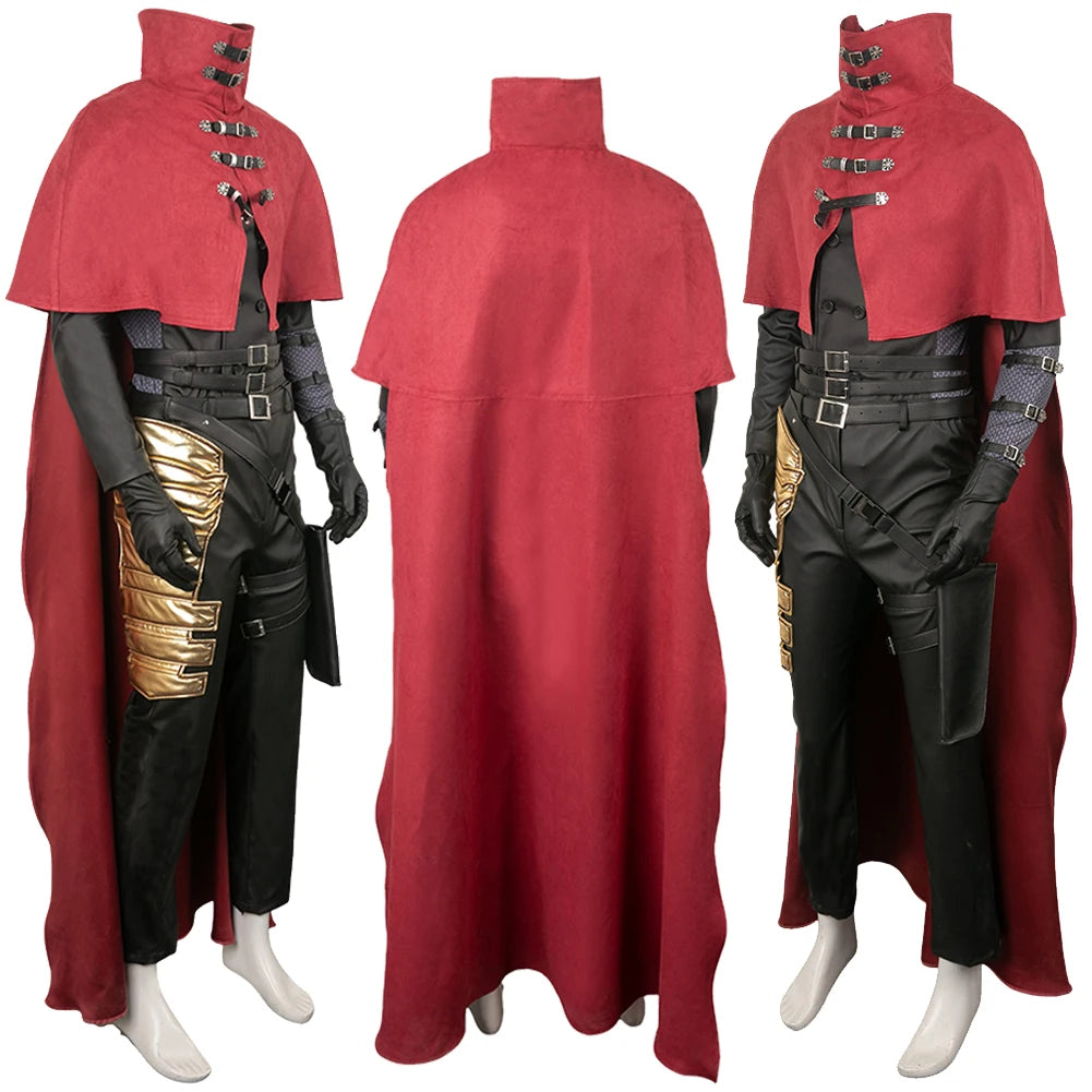 FF7 Vincent Valentine Cosplay Fantasia Anime Game Final Fantasy VII Costume Disguise Men Roleplay Halloween Carnival Party Cloth