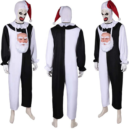 Fantasia Art Clown Cosplay Disfraz Costume Movie Terrifier Roleplay Outfits Male Fantasy Halloween Carnival Party Clothes