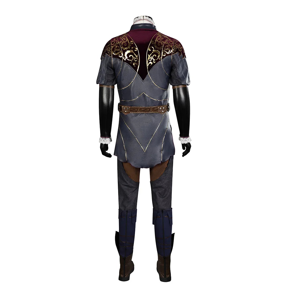 Fantasia Astarion Cosplay Costume Baldur Cos Gate Men Top Pants Full Set Disguise Outfits Man Halloween Carnival Suit