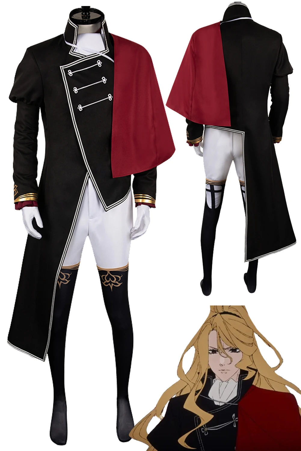 Fantasia Gerhard Cosplay Clothing Anime Nursery Of Delico Fantasia Costume Men Roleplay Male Halloween Carnival Party Clothes