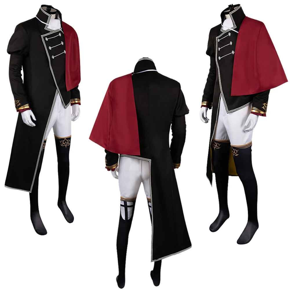 Fantasia Gerhard Cosplay Clothing Anime Nursery Of Delico Fantasia Costume Men Roleplay Male Halloween Carnival Party Clothes