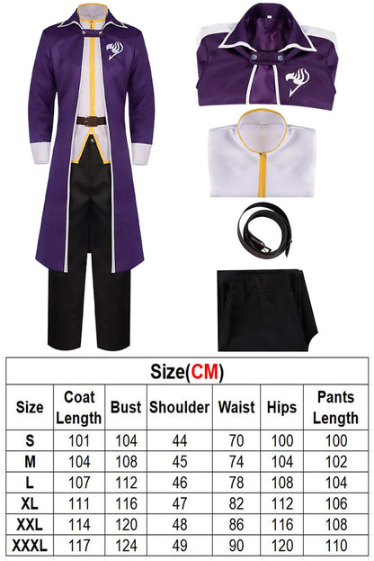 Fantasia Gray Fullbuster Cosplay Clothing Anime Fairy Cosplay Tail Disfraz Costume Male Fantasy Halloween Carnival Party Clothes