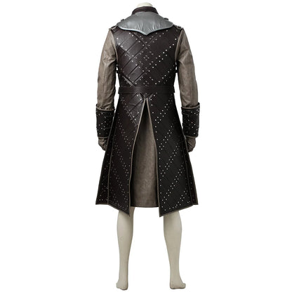 Fantasia Jon Snow Cosplay Men Costume Disguise Halloween Carnival Party Suit