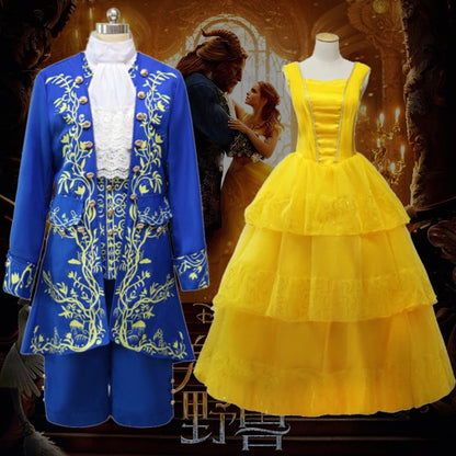 Fantasia Men Costume Halloween Carnival Beauty and the Beast Prestige Adult Male Beast COS Costume Party Dress Large Size