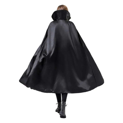 Fantasia Vampires Cloak Witch Devil Cosplay Disfraz Costume Accessories Stand Collar Cape Women Men Halloween Carnival Decor