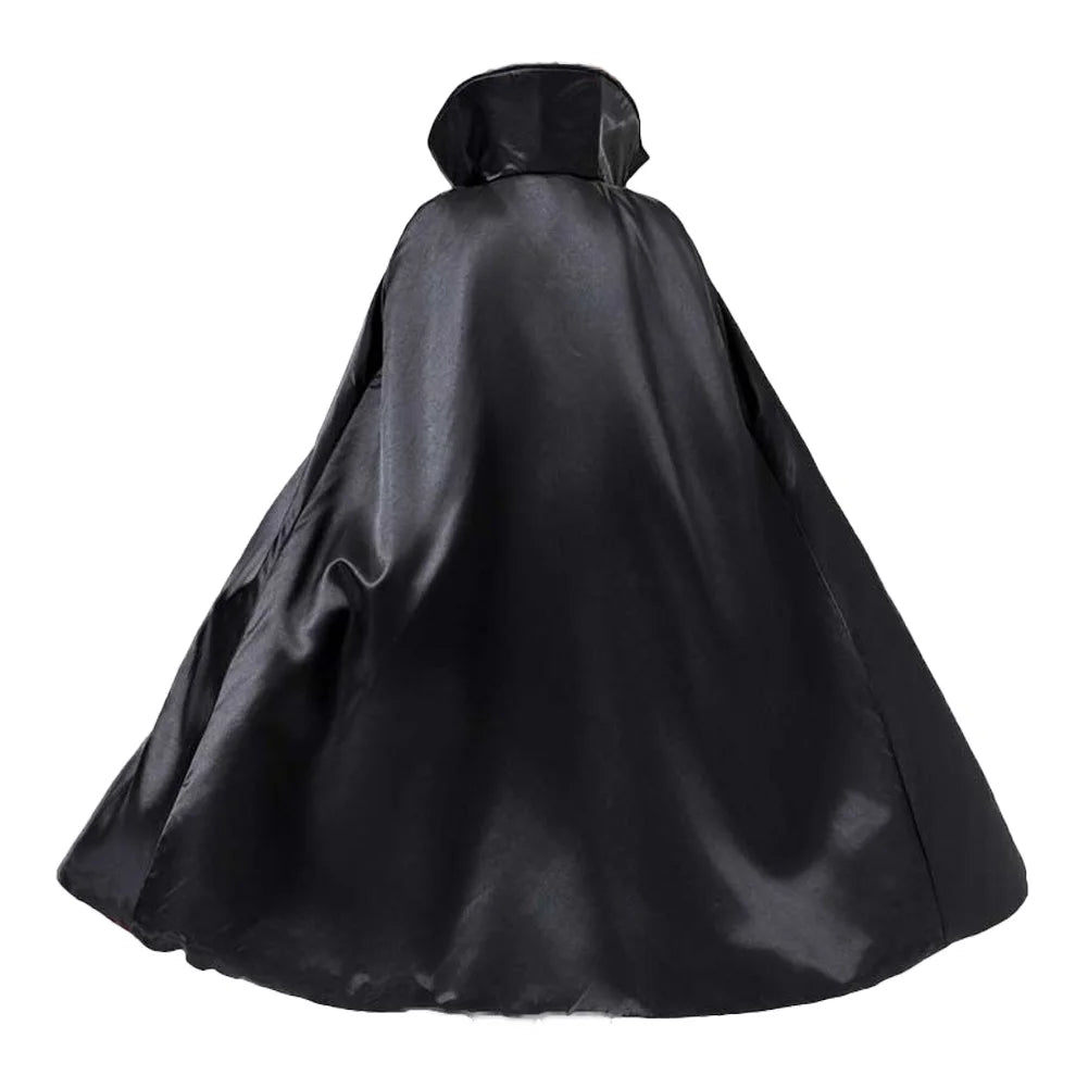 Fantasia Vampires Cloak Witch Devil Cosplay Disfraz Costume Accessories Stand Collar Cape Women Men Halloween Carnival Decor