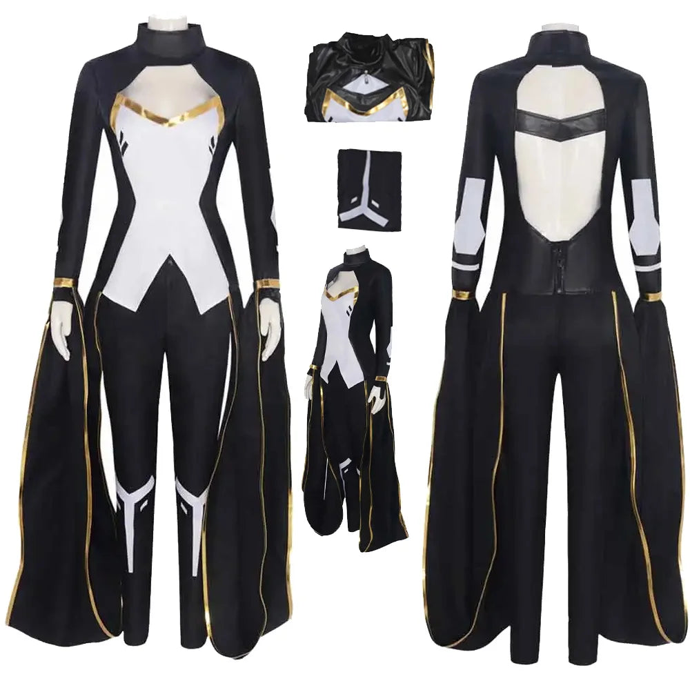 Fantasy Storm Cosplay Superhero Costume Battle Suits Movie X Female Adult Women Roleplay Outfit Halloween Party Disguise Clothes