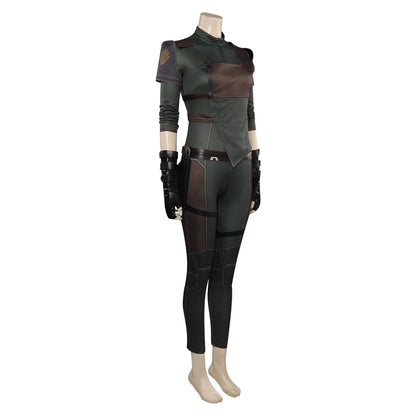 Gamora Inspired Cosplay Jumpsuit Costume with Vest and Belt for Women and Girls Halloween Party Outfit