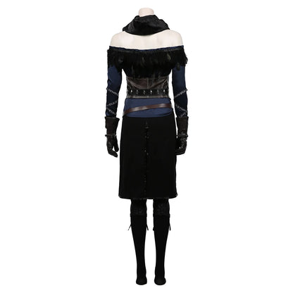 Female Yennefer Cosplay Fantasia Costume Disguise for Women Girls Clothes Roleplay Medieval Costumes Halloween Carnival Suit