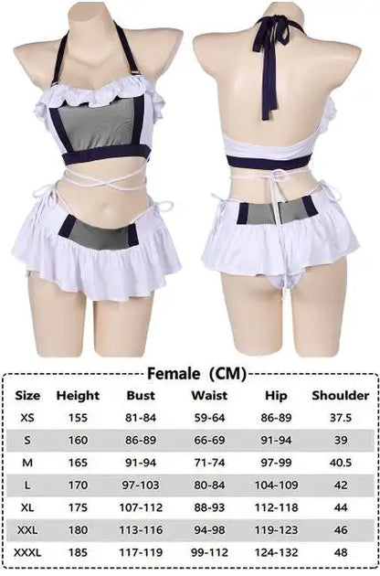 Final Fantasy 7 Tifa Cosplay Fantasia Bikini Swimwear Costume Outfits Adult Women Girls Summer Swimsuit Halloween Carnival Suit