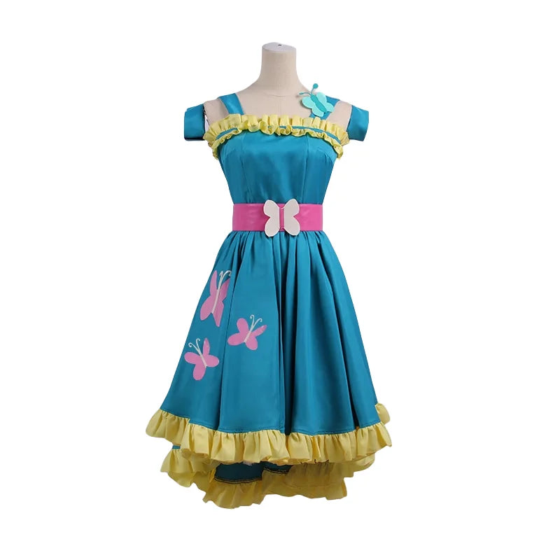 Fluttershy Cosplay Costume For Halloween Christmas Festival Full set Party Customized Clothes