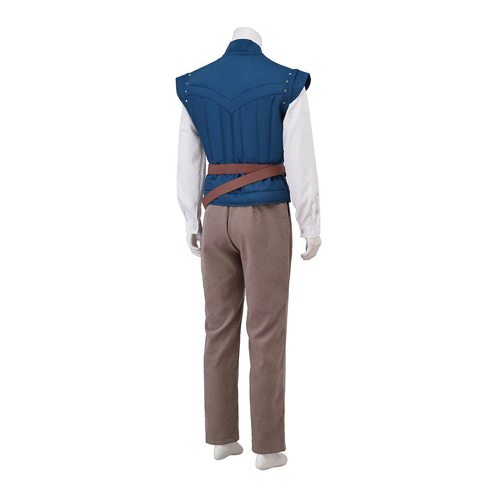 Flynn Rider Cosplay Costume Vest Shirt Pants Belt Outfits Halloween Carnival Suit