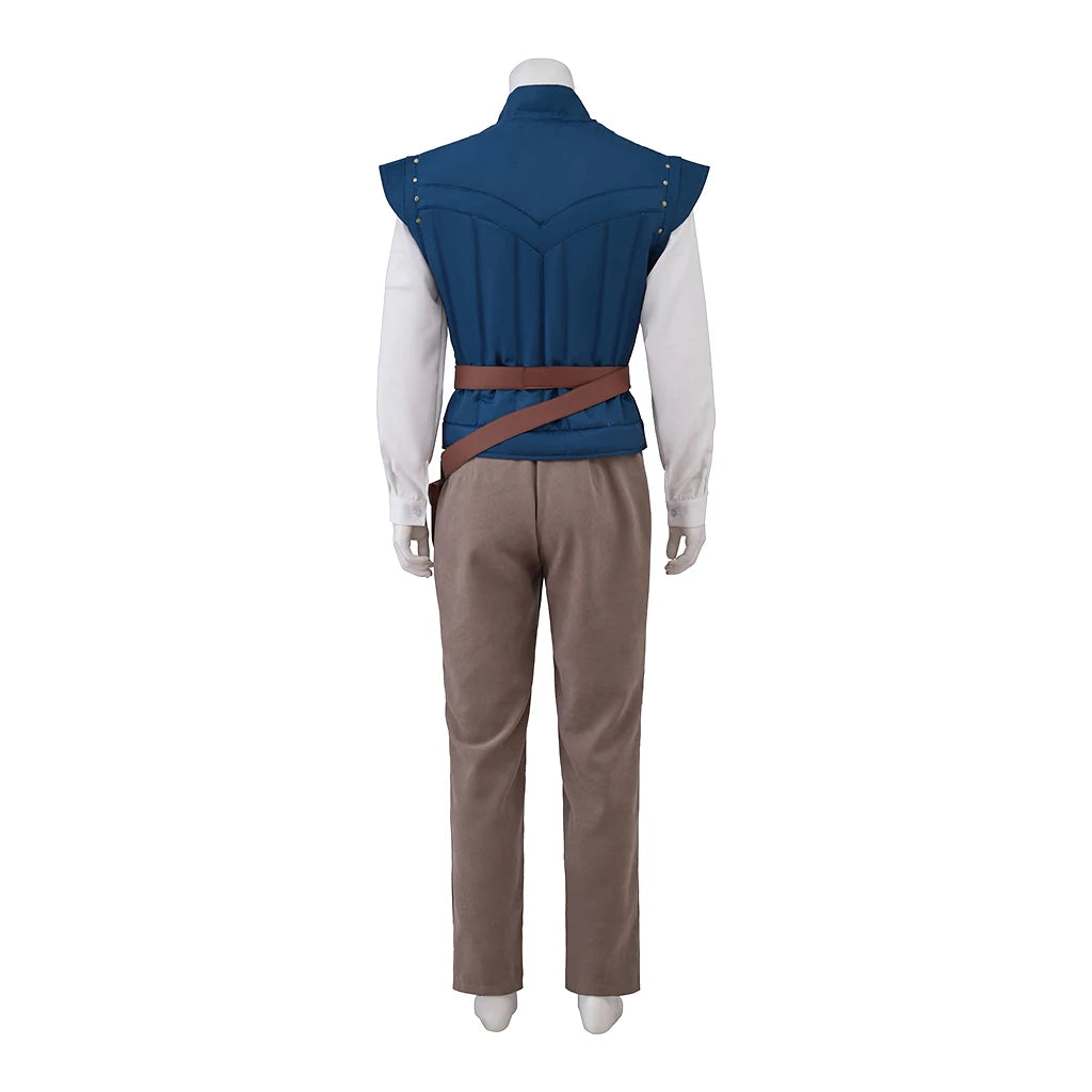 Flynn Rider Cosplay Costume Vest Shirt Pants Belt Outfits Halloween Carnival Suit