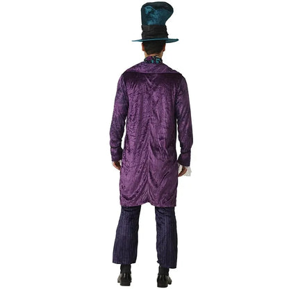 Men Women Halloween Costume For Adult Alice In Wonderland Authentic Mad Hatter Costume Men Madam Purim Cosplay