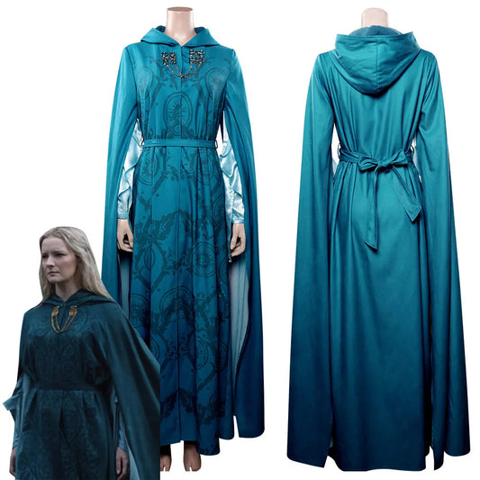 Galadriel Cosplay Women Costume TV Power Season 1 Noldor Lady Fantasia Halloween Carnival Clothes For Female Disguise Role Play