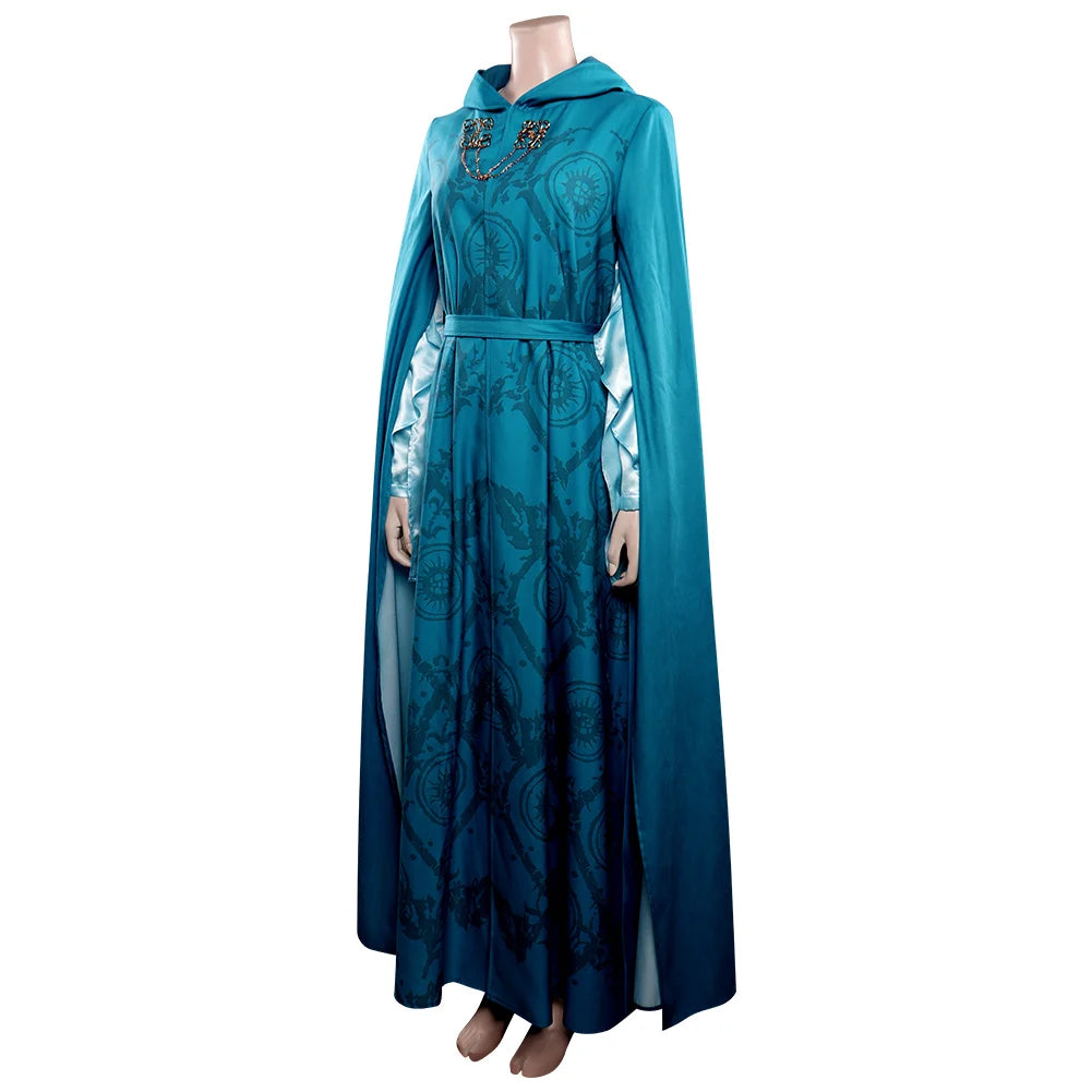 Galadriel Cosplay Women Costume TV Power Season 1 Noldor Lady Fantasia Halloween Carnival Clothes For Female Disguise Role Play