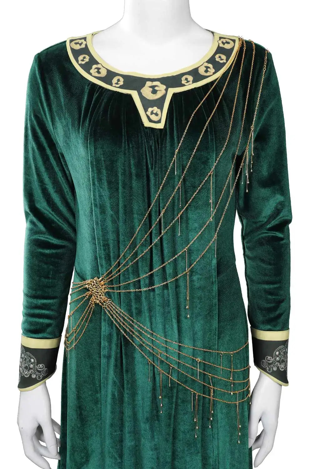 Galadriel Cosplay Women Costume TV Power Season 1 Noldor Lady Roleplay Fantasia Green Dress Fancy Dress Party Cloth Role Playing