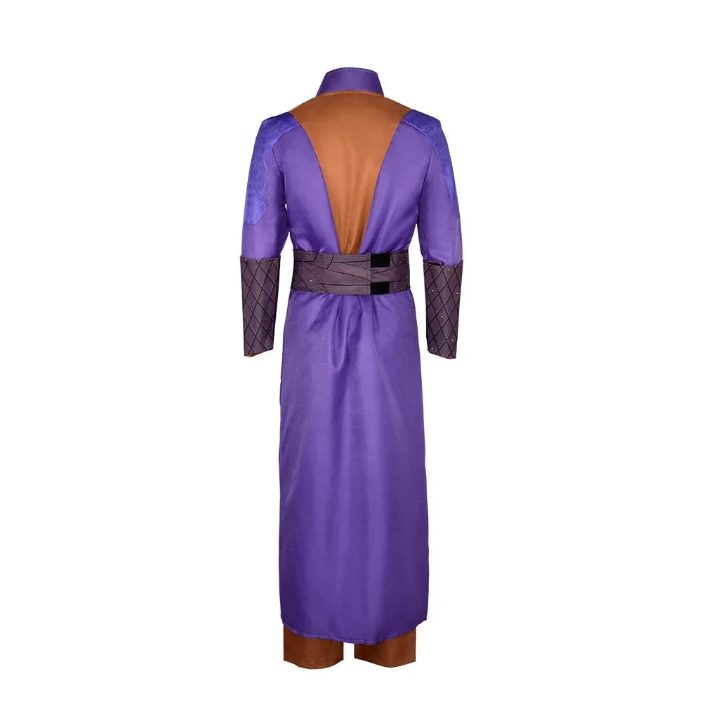 Gale Cosplay Costume Trench Purple Robe Men Game Baldurs Gate 3 Role Play Men Uniform Gate Halloween Christmas Carnival Full Set