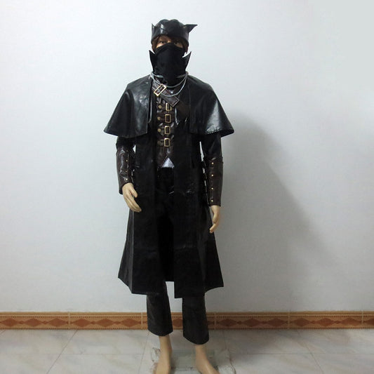 Game Bloodborne The Hunter Black Cosplay Set For Adult Men Women Party Halloween Cosplay Costume Custom Made Any Size