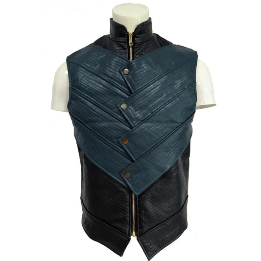 Game Costume Hero Vergil Waistcoat DMC Cosplay Vest Adult Singlet Men Performance Sleeveless Tops