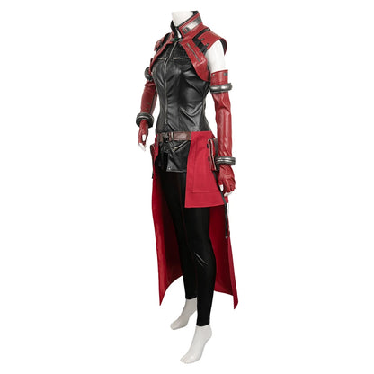 Game Final Cosplay Costume Fantasy Aerith  Suit For Adult Women Female Leather Outfit Halloween Carnival Party Clothes