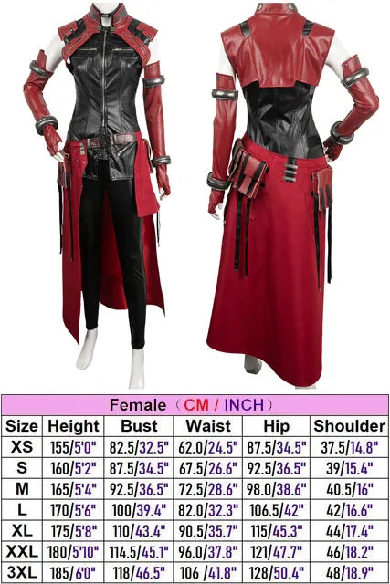 Game Final Cosplay Costume Fantasy Aerith  Suit For Adult Women Female Leather Outfit Halloween Carnival Party Clothes