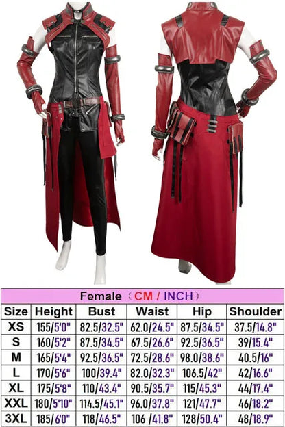 Game Final Cosplay Costume Fantasy Aerith  Suit For Adult Women Female Leather Outfit Halloween Carnival Party Clothes