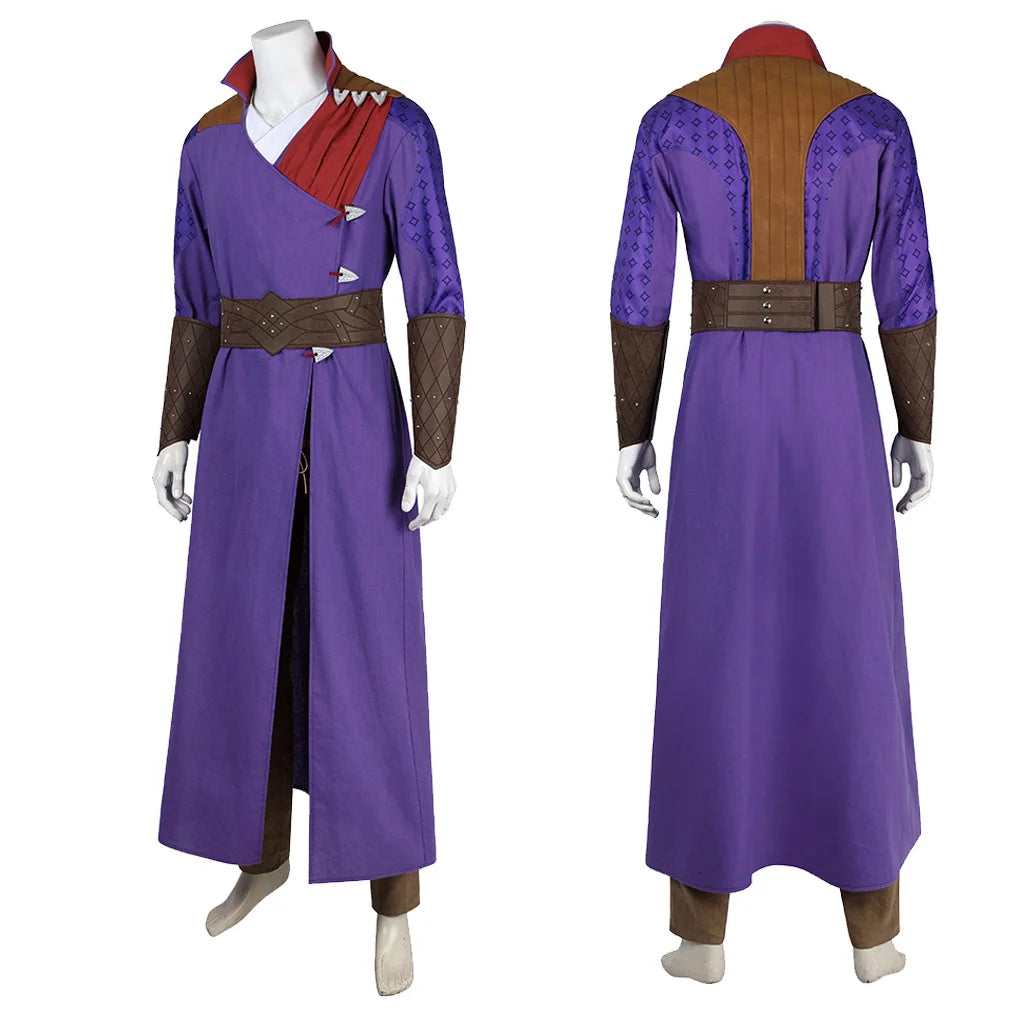 Cosplay Costumes Outfit Gale Purple Uniform Full Set Halloween Man Suit Custom Made