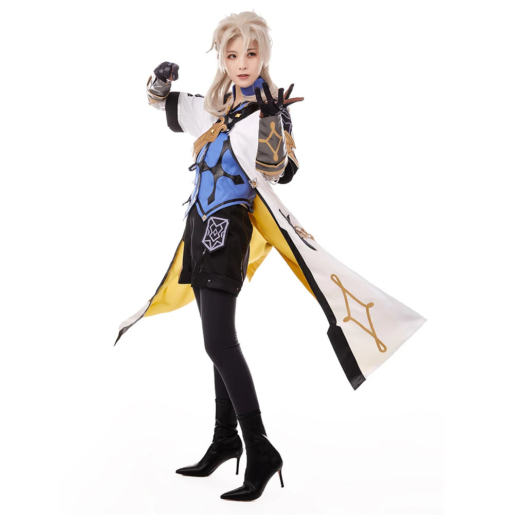 Game Albedo Cosplay Costume Outfits Halloween Carnival Costumes