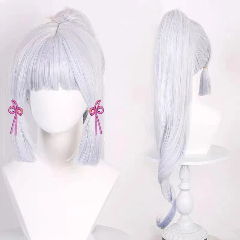 Game Genshin Impact Kamisato Ayaka Cosplay Costume Ayaka Outfit Fan Dress Wig Shoes Cosplay Anime for Role Play