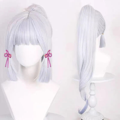 Game Genshin Impact Kamisato Ayaka Cosplay Costume Ayaka Outfit Fan Dress Wig Shoes Cosplay Anime for Role Play