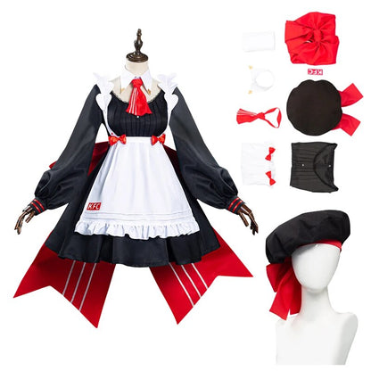 Game Genshin Impact x  Noelle Maid Dress Cosplay Costume Women Full Set Clothing Female Girl Halloween Carnival RolePlay Suit