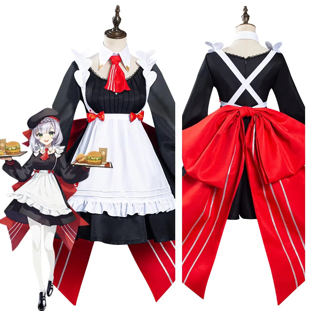 Game Genshin Impact x  Noelle Maid Dress Cosplay Costume Women Full Set Clothing Female Girl Halloween Carnival RolePlay Suit