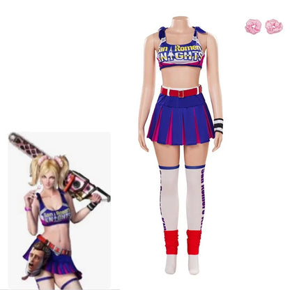 Game Cosplay Costume Sexy Women Tops Skirt Accessories Full Set Female  Uniform Halloween Party Outfits