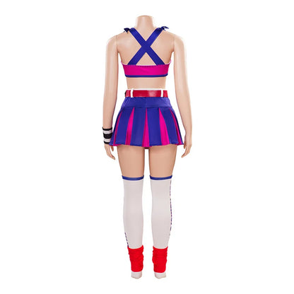 Game Cosplay Costume Sexy Women Tops Skirt Accessories Full Set Female  Uniform Halloween Party Outfits