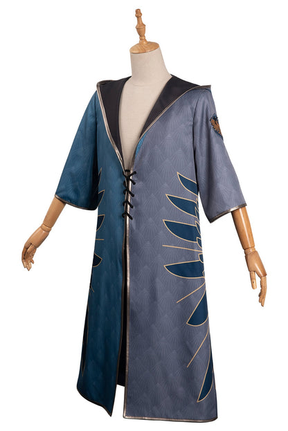 Game Legacy House Fanatic School Hooded Robe Wizard Cosplay Men Costume Magic Academy Student Roleplay Fantasia Dress