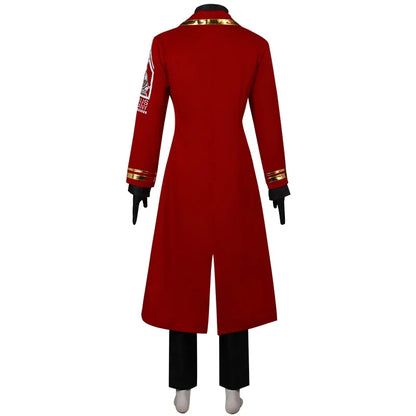 Game Limbus Company Cosplay Dante Costume Red Long Coat DAN TE Uniform Suit Men Women Halloween Party Carnival Roleplay Outfits