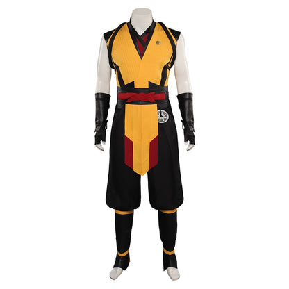 Game Mortal Cos Kombat 1 Scorpion Cosplay Costume Adult Men Roleplay Fantasia Outfit Halloween Carnival Party Clothes Disguise