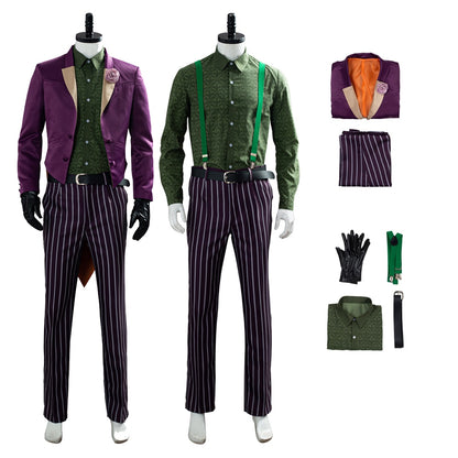 Game Mortal Cos Kombat 11 Joker Cosplay CostumeCoat Vest Pants Shirt Full Suit For Men Adult Halloween Costumes