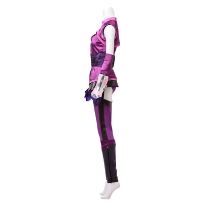 Game Mortal Kombat Mileena Cosplay Costume for Adult Women Sexy Purple Uniform Suits Halloween Carnival Party Battle Outfits