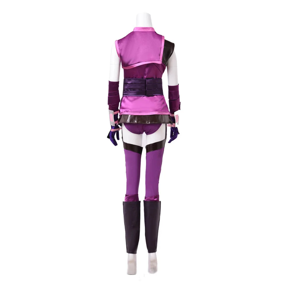 Game Mortal Kombat Mileena Cosplay Costume for Adult Women Sexy Purple Uniform Suits Halloween Carnival Party Battle Outfits